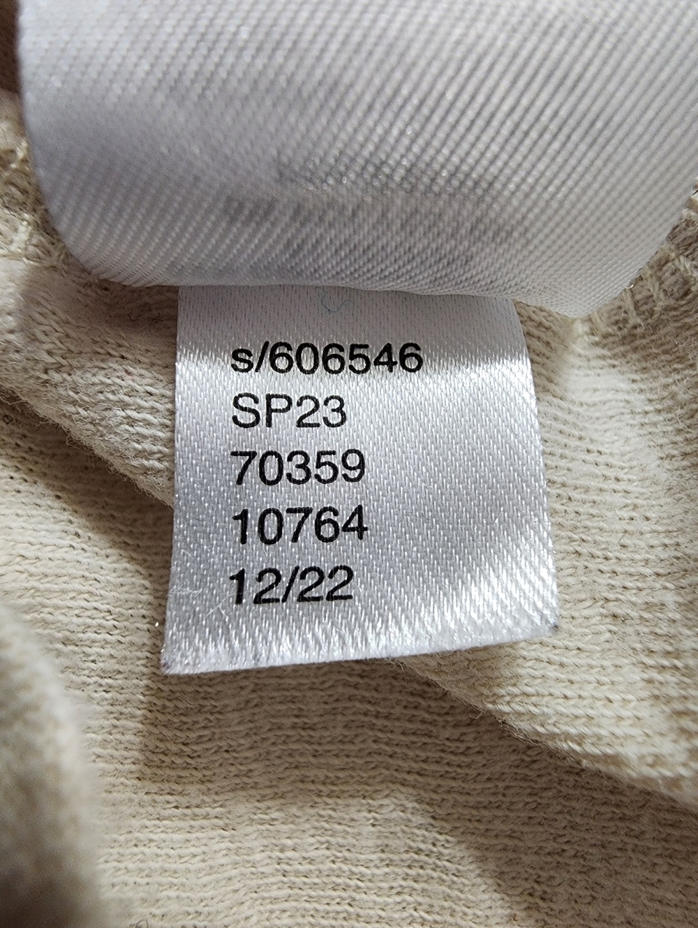 LOFT Outlet Cream Swiss Dot Puff Sleeve Blouse Scoop Neck Cottagecore L - Picture 10 of 10